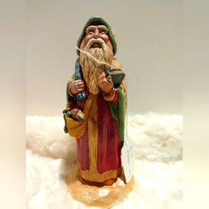 Vintage Santa. Creative Craft ceramic.hand painted.